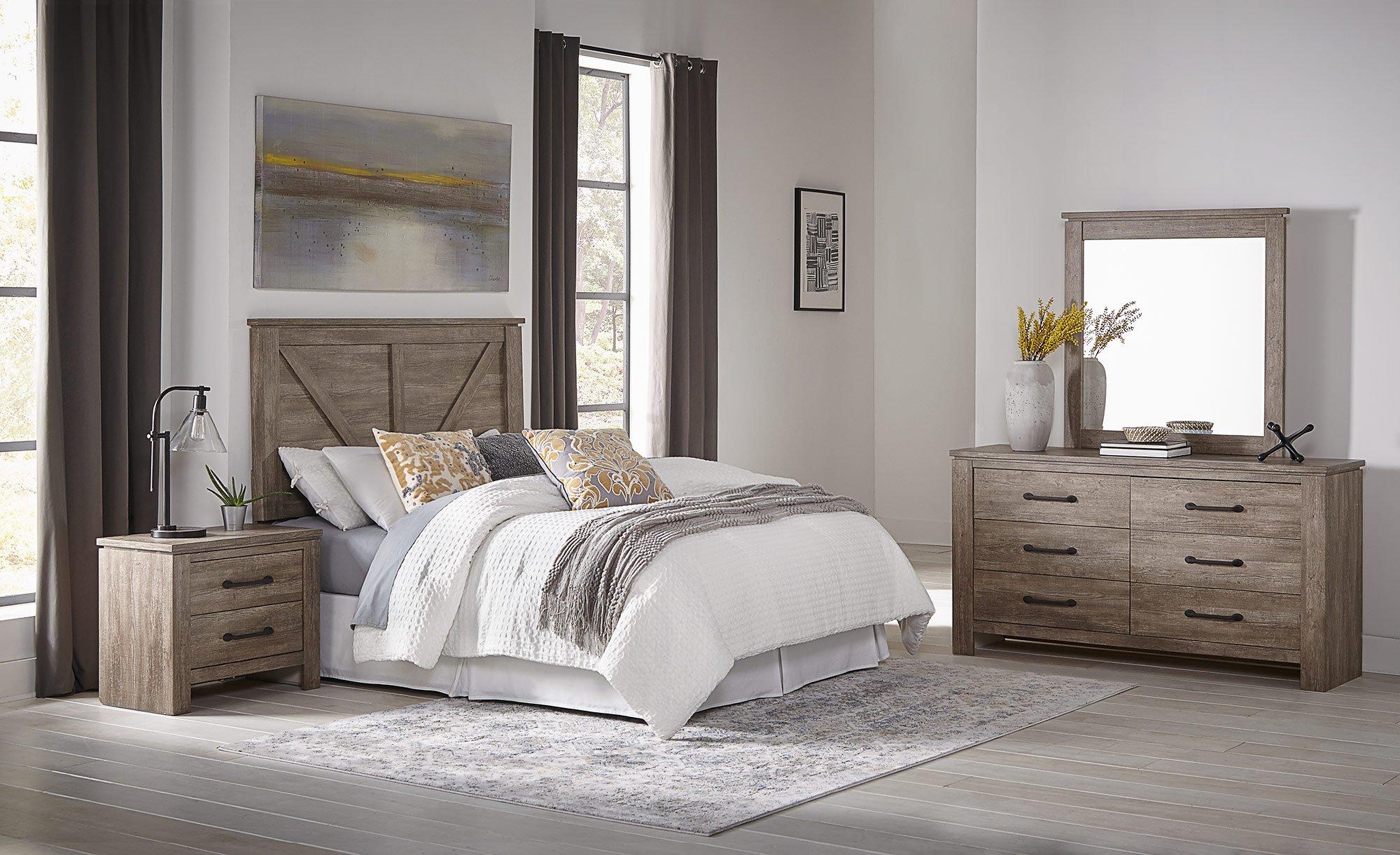 Rent to Own Ideaitalia Queen Adorna Bed w/Dresser, Mirror
